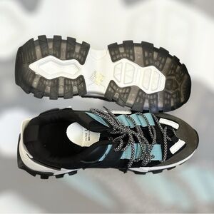 Stylish Black and Blue Sneakers